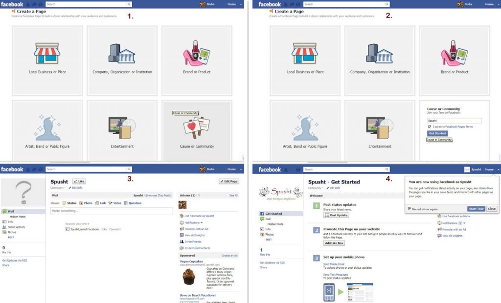 how to make website in facebook page